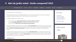 Abri de jardin métal : Guide comparatif des meilleurs modèles