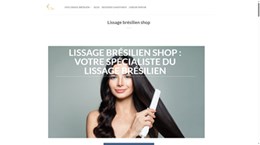 Boutique en ligne de produits de lissage brésilien