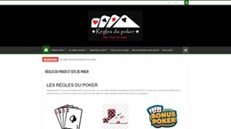 Règles du poker