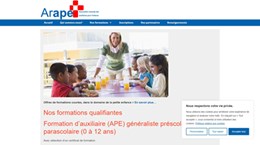 Formations qualifiantes d’auxiliaires de la petite enfance