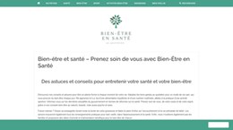 Bien être santé