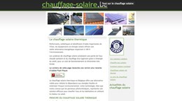 infos sur le chauffage solaire