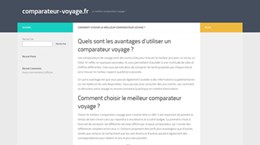 comparer les voyages