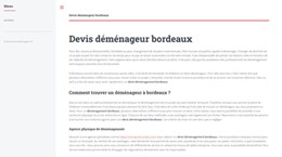 devis pour un demenagement