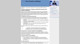 site politique