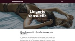 la lingerie sensuelle