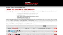 Betting brokers sur Prospectives.info 