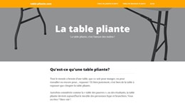 table pliante