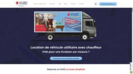 Location de véhicule utilitaire avec chauffeur, Vuac